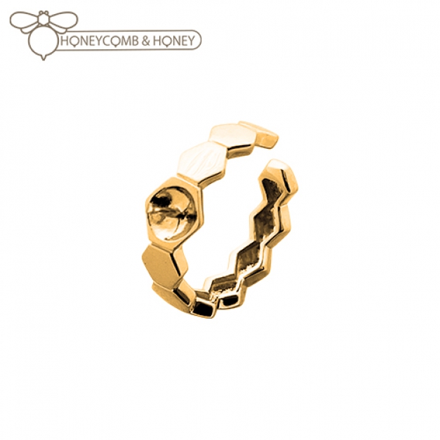 SVイヤーカフEC-317金色 Honeycomb&Honey