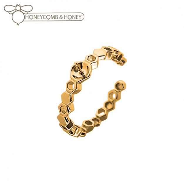 SVイヤーカフEC-318金色 Honeycomb&Honey