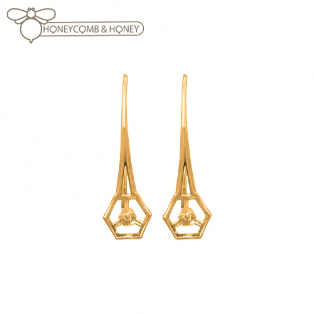 SVピアスPI-201 Mサイズ金色 Honeycomb&Honey