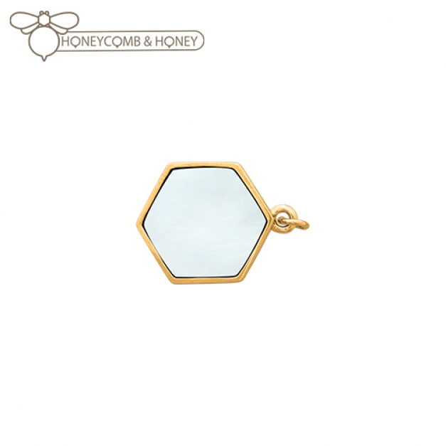 SVクリップネックレスCCA-203WH 金色 Honeycomb&Honey