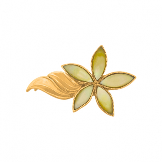 SVクリップクラスプ CC-561-YRシェルパール芯付 金色